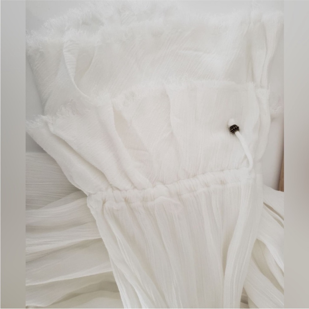 Free People Dreamy White Maxi Ruffle Sweet Darlin Dress - Picture 12 of 14